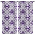 thumbnail image 1 of Mandala Geometry Design Extra Long Blackout Curtains, Scattered Round Big and Small Decorative 2-Panel Window Drapes, Dust-Proof Easy to Clean Window Treatments for Bedroom Living Room-W84xL84in, 1 of 6