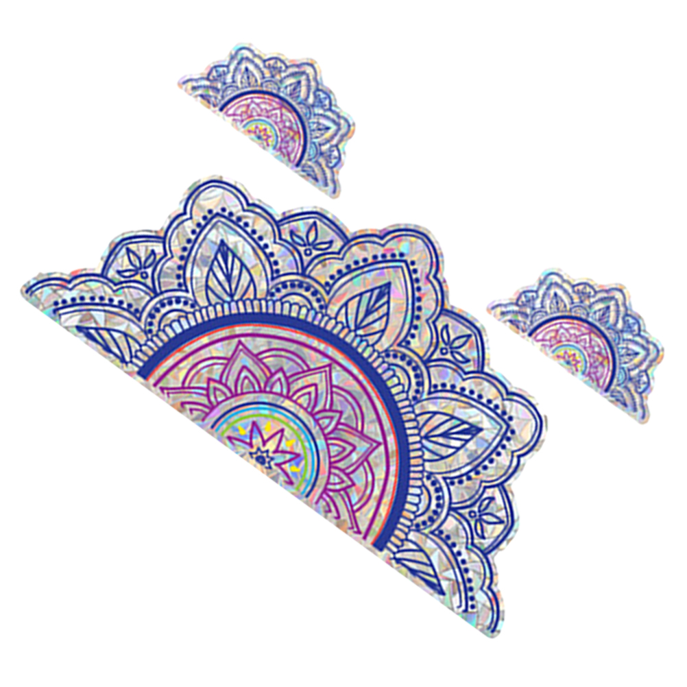 Mandala Glass Sticker Home Decor Prism Static Window Cling Living Room