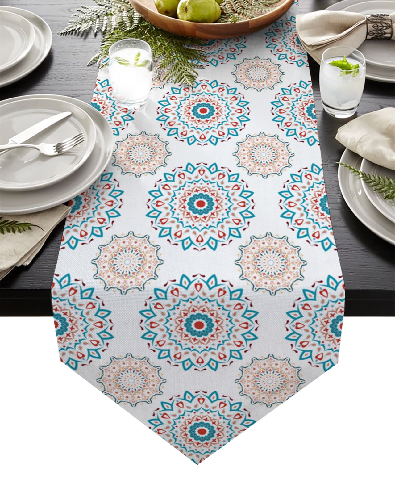 Mandala Golden Pattern Art Table Runner ration Home ration Table ration