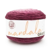Lion Brand Mandala Gradient Burgundy Yarn