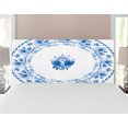 thumbnail image 1 of Mandala Headboard, Country Style Floral Soft Color Circle Pattern Persian Features Nostalgic Design, Upholstered Decorative Metal Bed Headboard with Memory Foam, Full Size, Blue White, by Ambesonne, 1 of 4