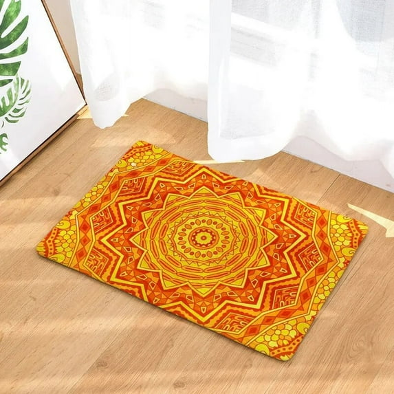 Mandala Home Decorative Front Door Mat Entrance Doormat 40x60cm Flowers Non Slip Floor Mat Carpet Welcome Mats