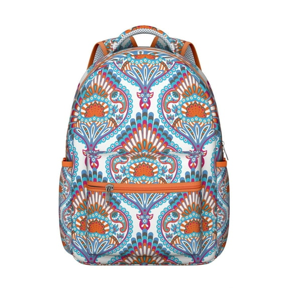 Mandala Inspired Paisley Bookbag - Breathable & Durable for School