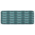 thumbnail image 1 of Mandala Kitchen Mat, Hippie Oriental Abstract Motifs Traditional Round Spring Inspired Design, Plush Decorative Kitchen Mat with Non Slip Backing, 47" X 19", Taupe Black Turquoise, by Ambesonne, 1 of 1