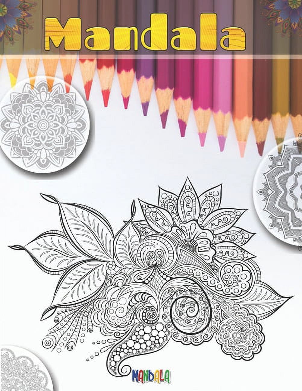 Mandala: Libro da Colorare per Adulti 60 pagine da colorare. Libro  antistress da colorare con animali, mandala, fiori, fantasy, disegni  rilassanti e ..., image size:1002x1296