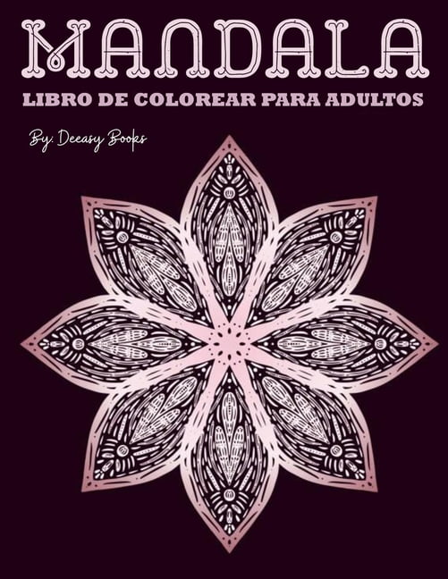 Libros Para Colorear Para Adultos: Mandala Indio (P?Ginas Para  Colorear-Lib
