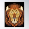 thumbnail image 1 of Mandala Lion Poster Wall Art, Modern Wall Decor For Living Room Bedroom, 12x18 UNFRAMED, 1 of 2