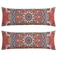 thumbnail image 1 of Mandala Long Body Pillow Cover – Soft & Breathable Meditation Fabric, Hidden Zipper, 20"x54", Psychedelic Trippy Print – Gift for Side Sleepers, Pregnancy, Zen Home Decor, 1 of 4