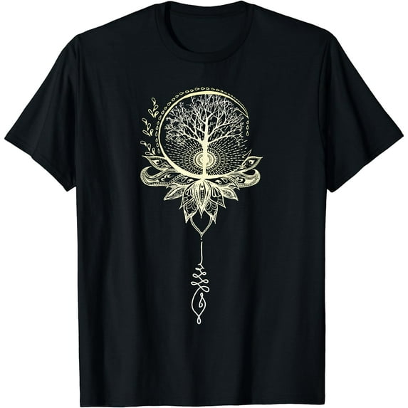 Mandala Lotus Unalome Tree of Life T-Shirt