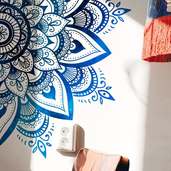 Mandala Lotus Vinyl Wall Sticker Lotus Flower Datura Zen Decor Decals Sticker