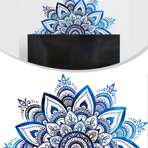 Mandala Lotus Vinyl Wall Sticker Lotus Flower Datura Zen Decor Decals Sticker Personalized Home Decoration Household DIY Supplie Smile Home