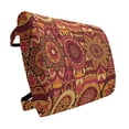 thumbnail image 1 of Mandala Lumbar Pillow, Floral Arrangement Hand Drawn Abstract Bohemian Ornament with Geometric Detail, Soft Back Cushion for Office Chairs with Adjustable Straps, 14" x 13", Multicolor, by Ambesonne, 1 of 7