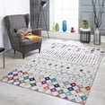 thumbnail image 1 of Mandala Machine Washable Area Rug 3'x5' - Non-Slip Low Profile Indoor Rug for Living Room - Stain-Resistant & Pet Friendly, 1 of 5