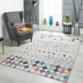 thumbnail image 1 of Mandala Machine Washable Area Rug 4'x6' - Non-Slip Low Profile Indoor Rug for Living Room - Stain-Resistant & Pet Friendly, 1 of 8