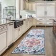 thumbnail image 1 of Mandala - Machine Washable Area Rugs 2 x 6 Ft, Stain Resistant Rug, Durable Polyester Material, Patterned & Colorful Rug, Bedroom & Living Room Rug, Room & Modern Home Decor - Blue, 1 of 5
