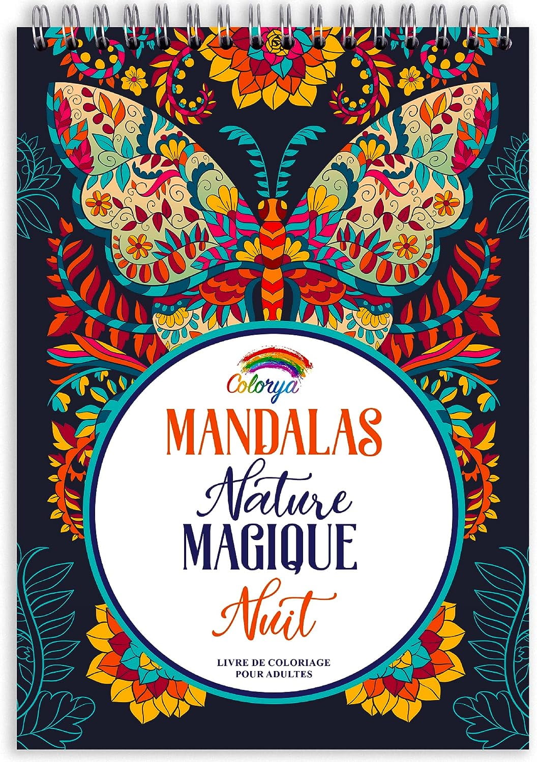 COLORIAGE MAGIQUE ADULTE: pour Adultes Mandalas Anti-Stress Floral
