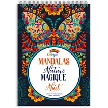 Mandala Magical Nature Night Adult Coloring Books by Colorya - A4 - Coloring Books for Men and Women - Premium Quality Paper, No Medium Bleeding, One-Sided Printing