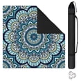 thumbnail image 1 of Mandala Mahjong Mat for Table, 31.5*31.5in Anti Slip American Mahjong Table Cloth, Noise Reduction, Neoprene Mah jongg Mat with Carrying Bag & 3 Dices, Mahjong Accessories Gift, Board Tile Games Mats, 1 of 7