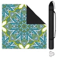 thumbnail image 1 of Mandala Mahjong Mat for Table, 31.5*31.5in Anti Slip American Mahjong Table Cloth, Noise Reduction, Neoprene Mah jongg Mat with Carrying Bag & 3 Dices, Mahjong Accessories Gift, Board Tile Games Mats, 1 of 7
