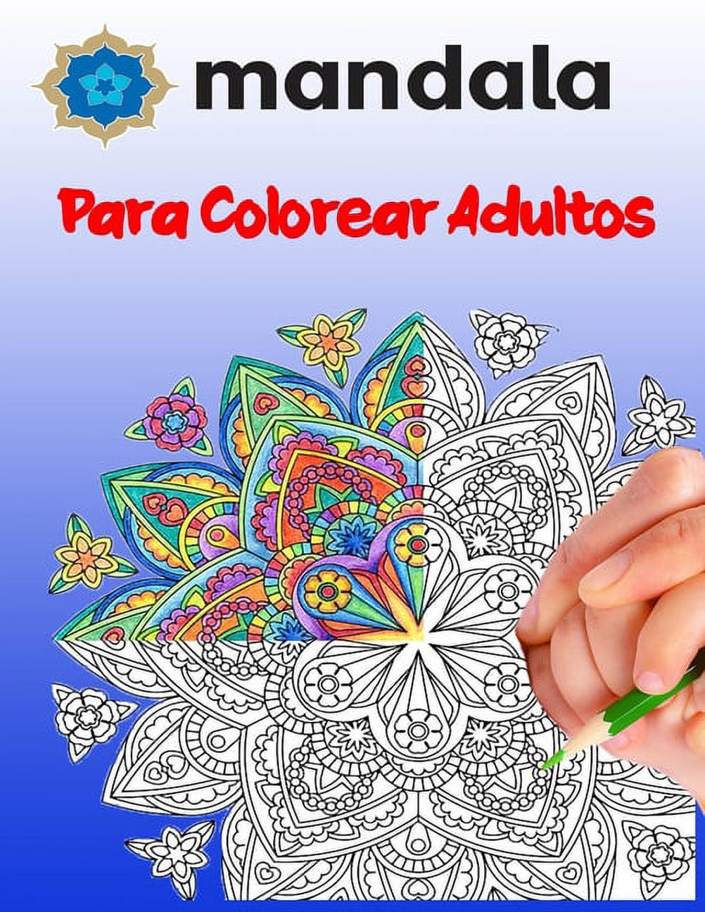 Diseño de mandala para colorear para adultos.