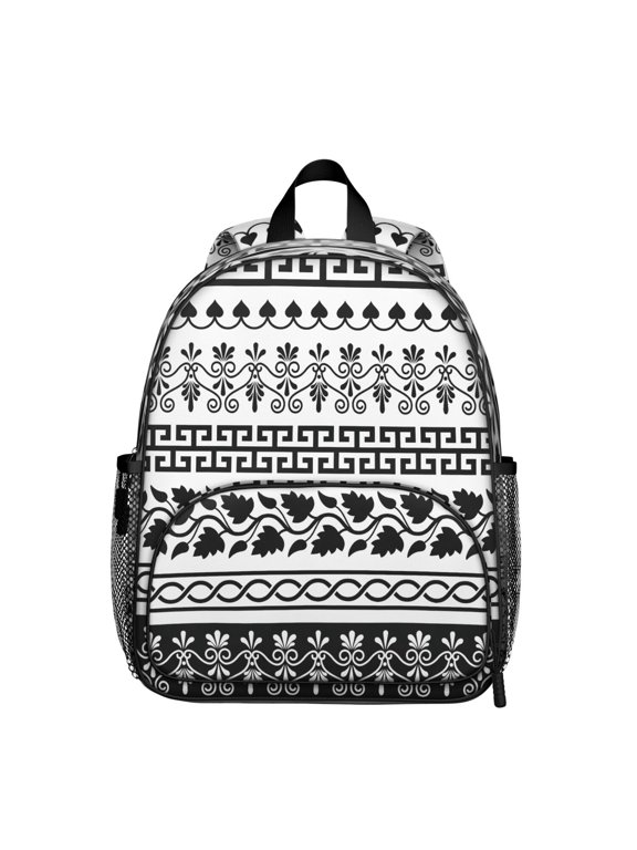 Mandala Pattern Ergonomic Backpack - Waterproof & Breathable for Teens with Double Zipper Sliders