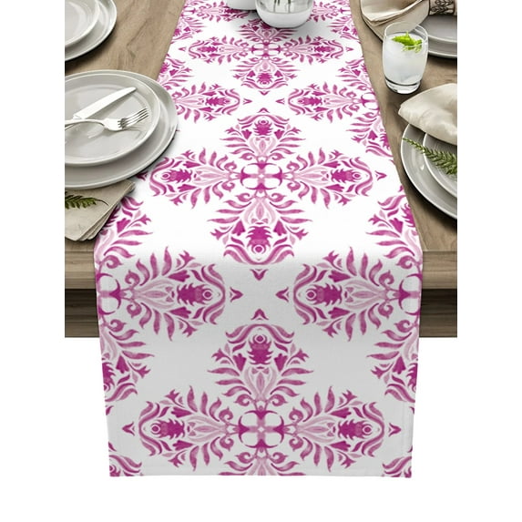 Mandala Pattern Retro Table Runner Home Party Decorative Tablecloth Cotton Linen Table Runners for Wedding