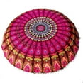 thumbnail image 1 of Mandala Pillow Cover- Hippie Mandala Floor Pillow Cover, Cushion Cover, Pouf Cover Round Bohemian Yoga Decor Floor Cushion Cover, 1 of 6