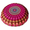 thumbnail image 1 of Mandala Pillow Cover- Hippie Mandala Floral Floor Pillow Cover, Cushion Cover, Pouf Cover Round Bohemian Yoga Decor Floor Cushion Case, 1 of 3