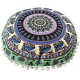thumbnail image 1 of Mandala Pillow Cover- Hippie Mandala Floral Floor Pillow Cover, Cushion Cover, Pouf Cover Round Bohemian Yoga Decor Floor Cushion Case, 1 of 2