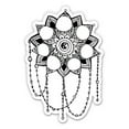 thumbnail image 1 of Mandala Pretty Yin Yang - 12" Vinyl Sticker Waterproof Decal, 1 of 1