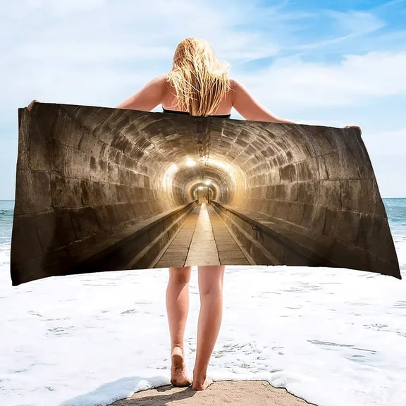 Mandala Print Beach Towel for Adults, Quick-Dry Sports Towel, Sandproof Yoga Gym & Pool Surfing Bath Sheet, Style 6 (1)