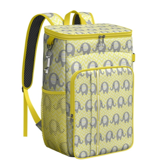 Mandala Print Cooler Backpack – Leakproof Insulated Lunch Bag with Ethnic Boho Design, Waterproof Backpack for Camping, Travel & Work