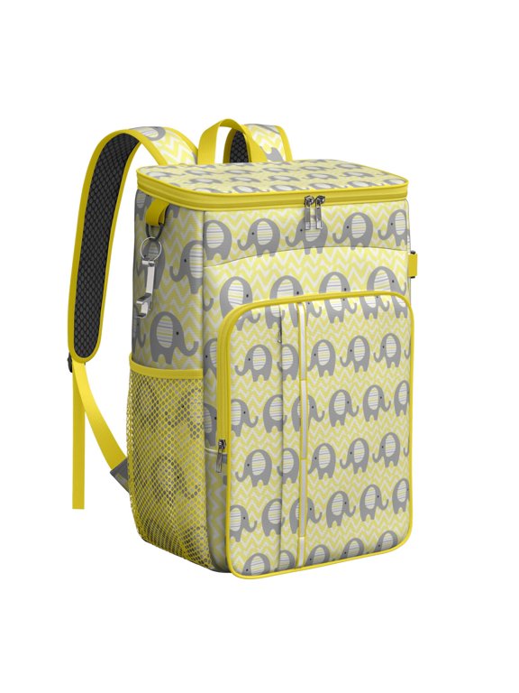 Mandala Print Cooler Backpack – Leakproof Insulated Lunch Bag with Ethnic Boho Design, Waterproof Backpack for Camping, Travel & Work
