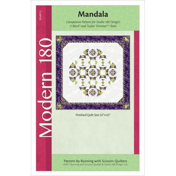 Mandala Quilt Pattern - 62" x 62" - One Size by Studio 180