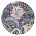 thumbnail image 1 of Mandala Round Elastic Table Cover, Paisley Inspired Design, 100% Waterproof & Durable for Picnics and Events, 1 of 5