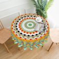 thumbnail image 1 of Mandala Round Tablecloth 60 Inch Waterproof Tablecloths Boho Table Cloth Decorative for Picnic Party Holiday Home Indoor Outdoor, 1 of 5
