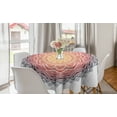 thumbnail image 1 of Mandala Round Tablecloth, Geometric National Motif with Gradient Tone Effects Petal Heart Forms Medallion, Circle Table Cloth Cover for Dining Room Kitchen Decoration, 60", Multicolor, by Ambesonne, 1 of 1
