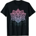 thumbnail image 1 of Mandala Shirt for Women Lotus Flower Graphic India Buddhism T-Shirt, 1 of 3