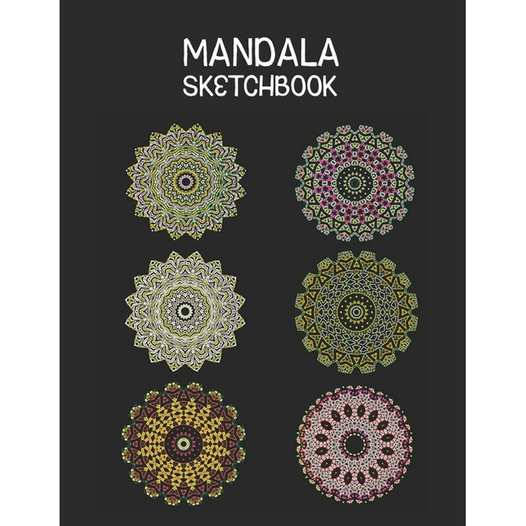 Mandala Sketchbook: Mandala Drawing Template Sketchbooks for Adults,  Circular Drawing Paper, 100 Pages 8.5x11. (Paperback)