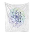 thumbnail image 1 of Mandala Soft Flannel Fleece Throw Blanket, Geometry Alchemy with Edged Flower Mandala Gradient Shape, Cozy Plush for Indoor and Outdoor Use, 50" x 60", Multicolor, by Ambesonne, 1 of 6