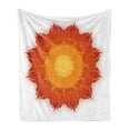 thumbnail image 1 of Mandala Soft Flannel Fleece Throw Blanket, Shadowy Cosmic Traditional Design Aboriginal Ornamental Graphic, Cozy Plush for Indoor and Outdoor Use, 60" x 80", Vermillion Rust, by Ambesonne, 1 of 5
