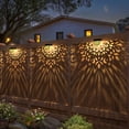 thumbnail image 1 of Mandala Solar Fence Lights Outdoor Solar Step Wall Lamp Garden Decor(pack of 6), 1 of 7