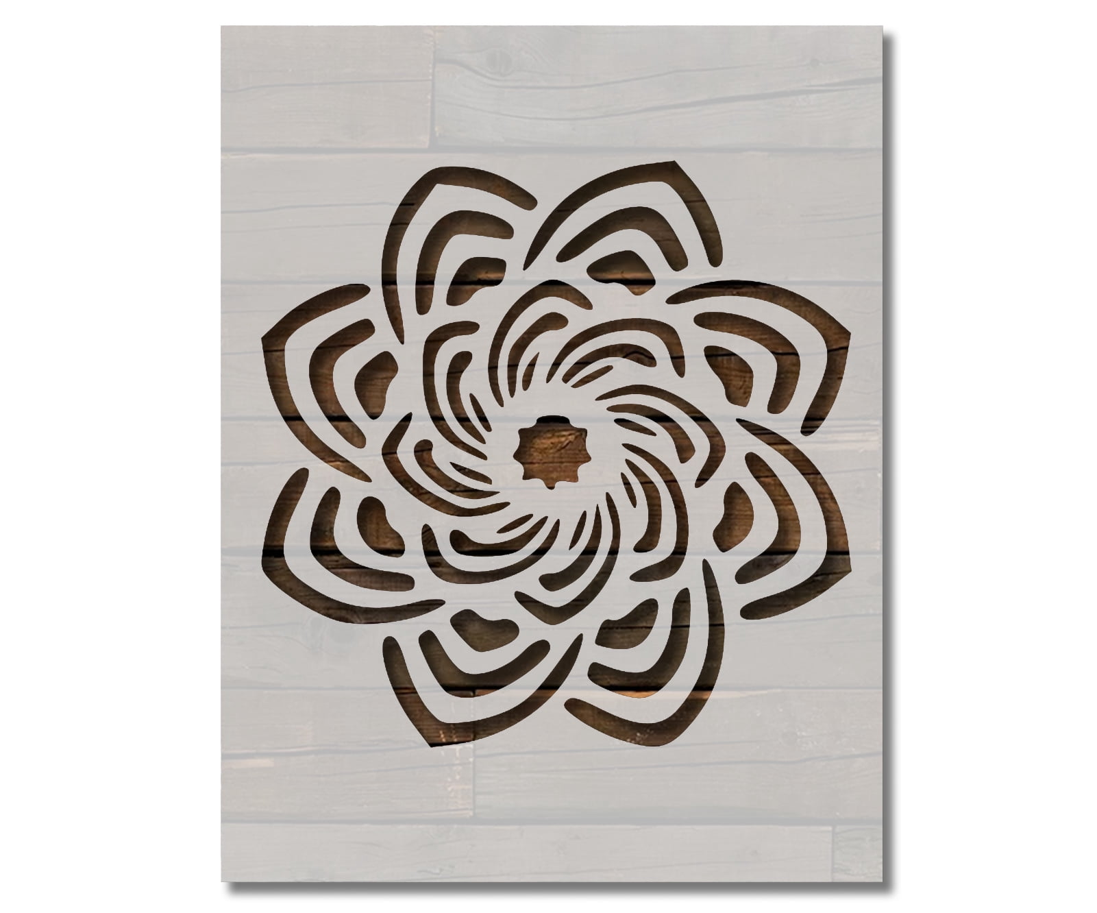 Mandala Stencil Geometric Pattern Spiritual Template Reusable 8.5 x 11 ...