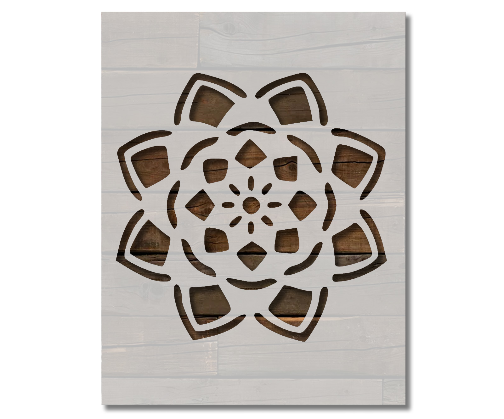 Mandala Stencil Geometric Pattern Spiritual Template Reusable 8.5 x 11 ...