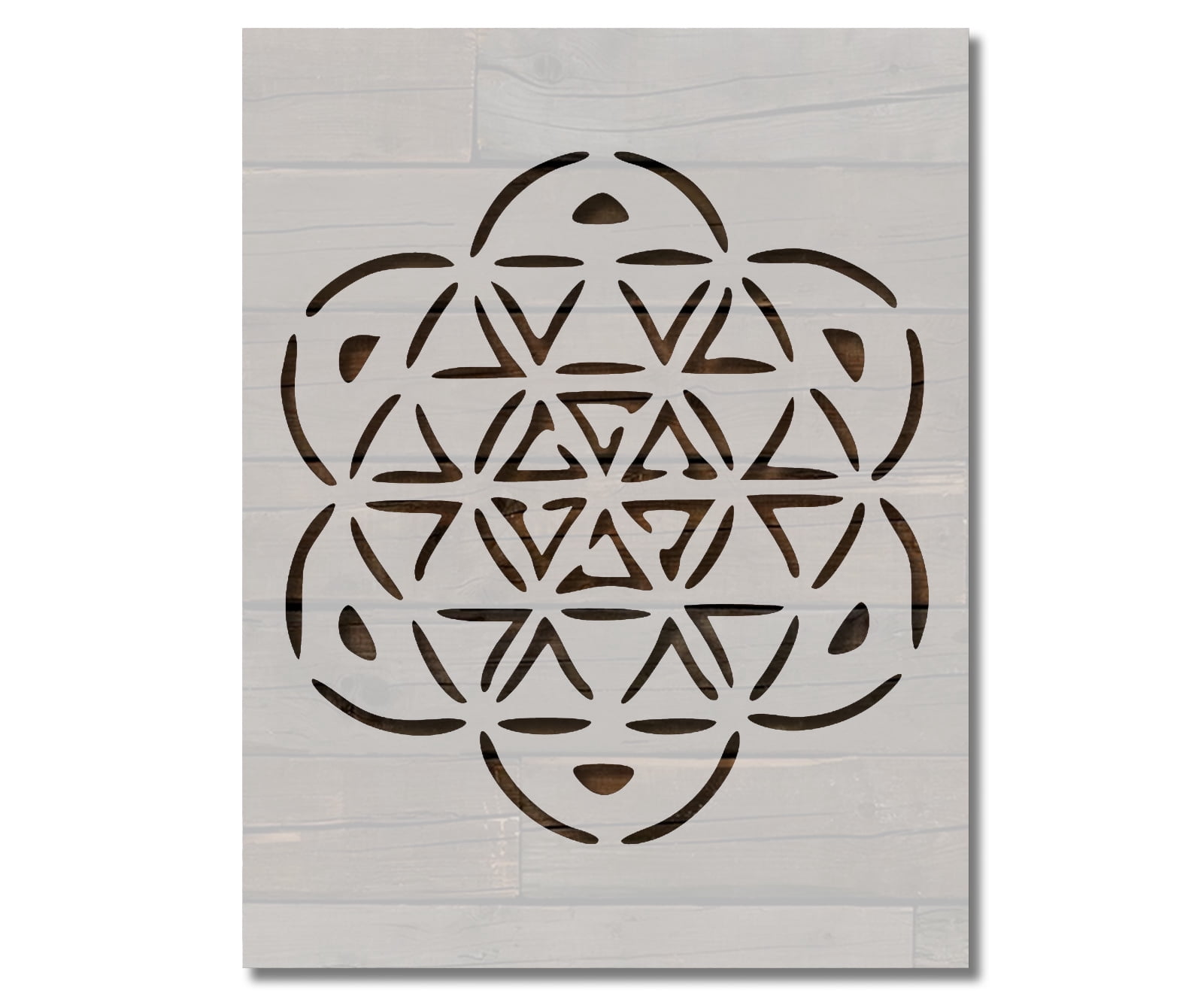 Mandala Stencil Geometric Pattern Spiritual Template Reusable 8.5 x 11 ...