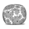 thumbnail image 1 of Mandala Storage Toy Bag Chair, Abstract Monochrome Floral Pattern Inspirations Ornamental Orient Elements, Stuffed Animal Organizer Washable Bag, Large Size, Black White, by Ambesonne, 1 of 3
