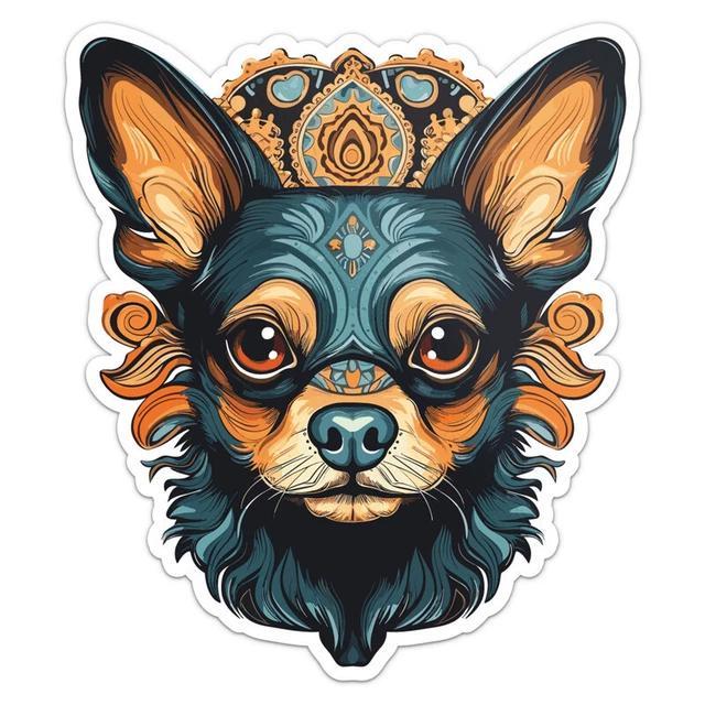 Chihuahua Dog Sticker – Premium Matte Vinyl, Weatherproof & Scratch-Resistant Decal