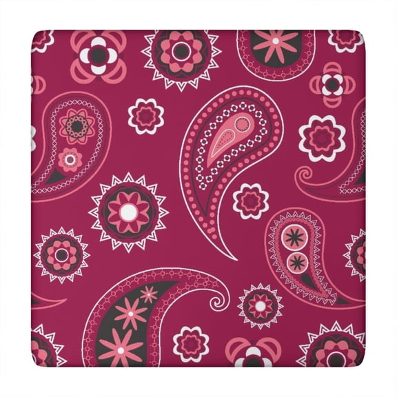 Mandala Tablecloth Decorative Sacred Symbolic Pattern Waterproof Squre Cover with Elastic Edges and Back for Meditation