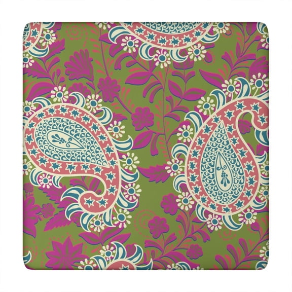 Mandala Tablecloth Folk Style Mandala Pattern Waterproof Squre Cover with Elastic Fit and Back for Meditation