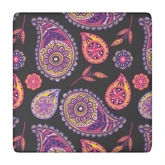 Mandala Tablecloth Spiritual Zen Mandala Pattern Waterproof Squre Cover with Elastic Fit and Back for Meditation Space